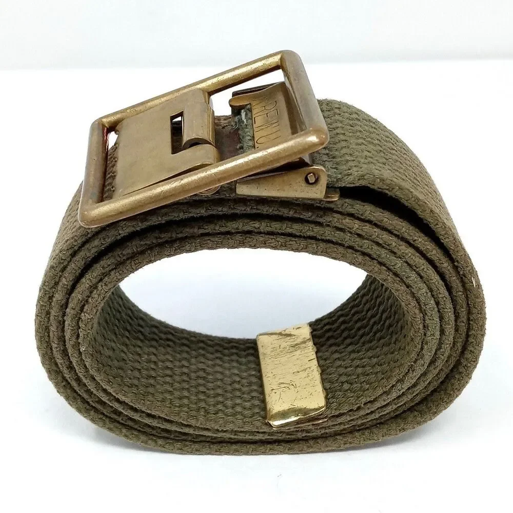 WWII Belt Buckle Brass KREW US Marines Army Military Vintage Original